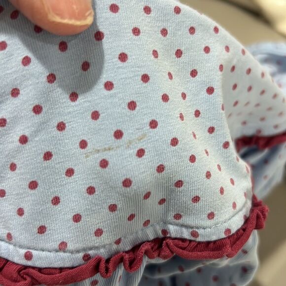 MATILDA JANE CHARACTER COUNTS BLUE AND BURGUNDY POLKA-DOT DRESS size 2 - Picture 12 of 12
